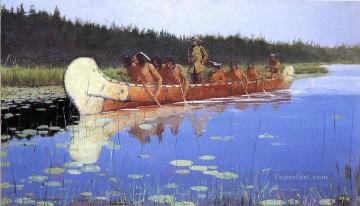 ラディソン＆グロセイリエ インディアナ州 フレデリック・レミントン Oil Paintings